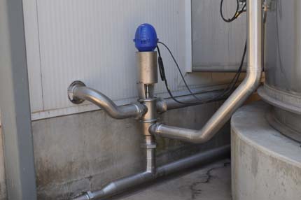 3-way valve installation - dairy industry